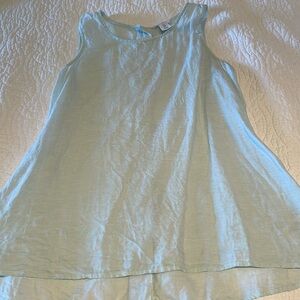 Sigrid Olsen linen tank mint green